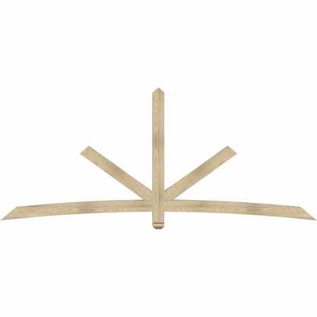 Ekena Millwork Alberta Rough Sawn Timber Gable Bracket, Douglas Fir, 108"W x 45"H x 4"D x 4"F, 10/12 Pitch GBW108X45X0404ALB00RDF